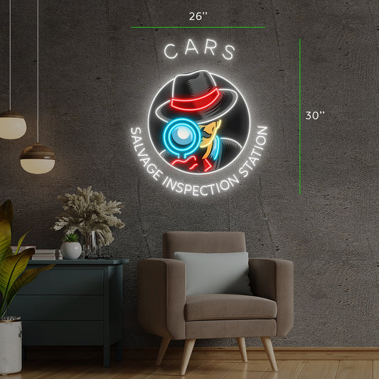 CARS BALVAGE INSPECTION STATION | LED Neon Sign