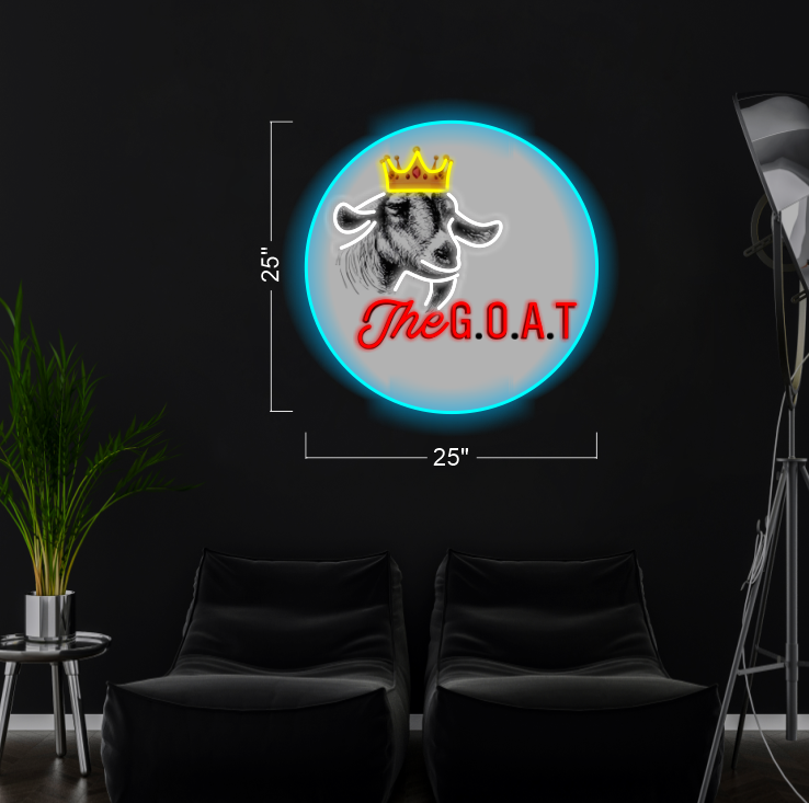 The GOAT | LED Neon Sign