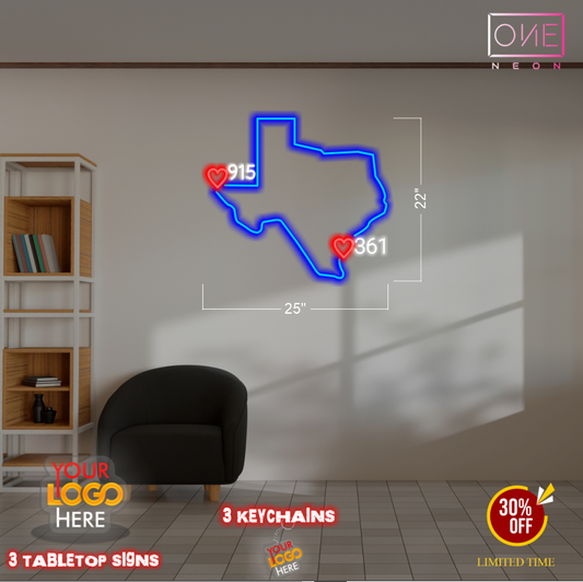 915 & 361 | Led Neon Sign