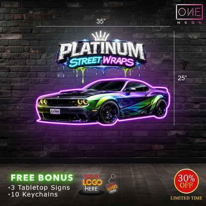 Platinum street wraps | Led Neon Sign