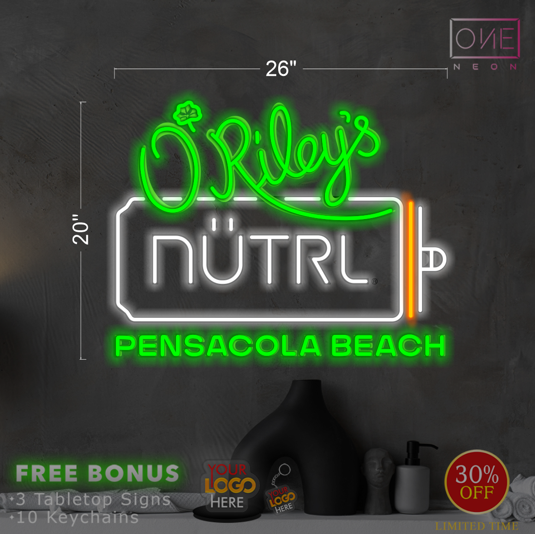 NUTRL | LED Neon Sign (4 signs)