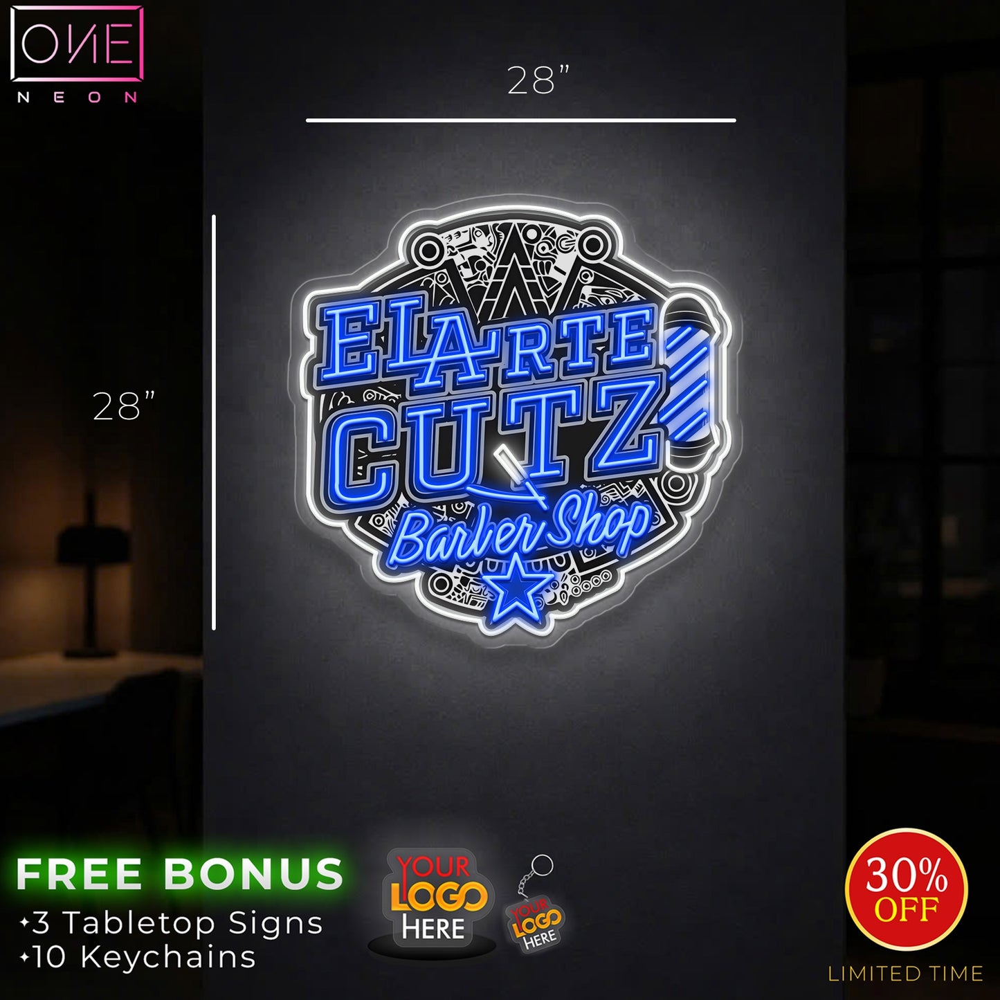 El Arte cutz barbershop | Led Neon Sign