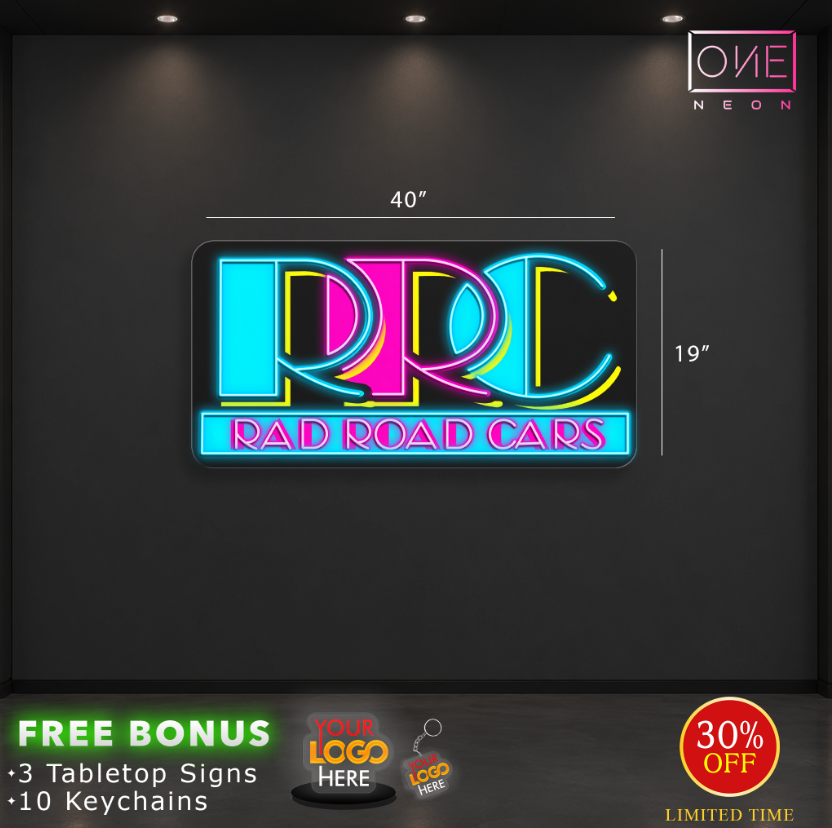 Rad Road Cars | LED Neon Sign