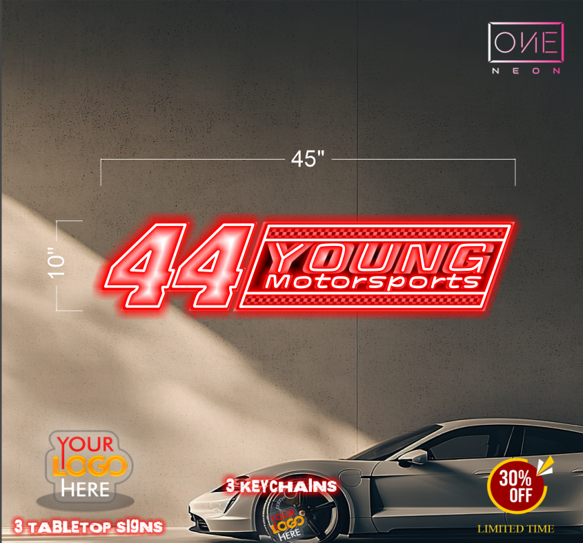 44 YOUNG MOTORSPORTS   | LED Neon Sign
