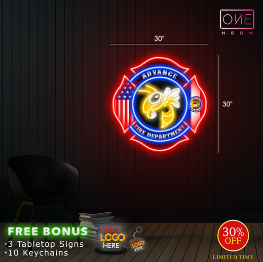 Advance Fire Department | Led Neon Sign