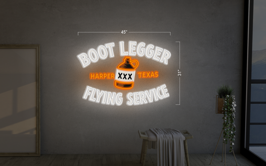 BOOT LEGGER FLYING SERVICE | Led Neon Sign
