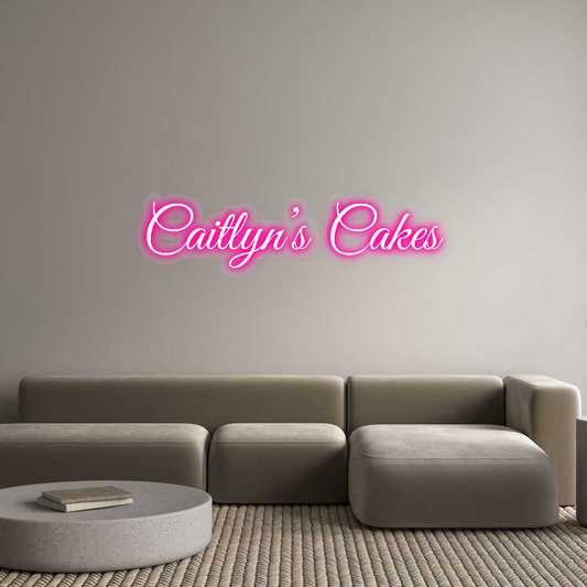 Custom Neon: Caitlyn’s Cakes