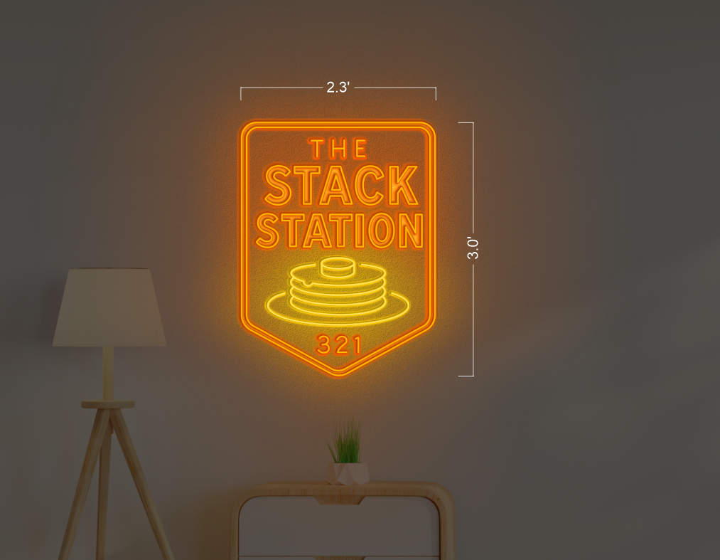 The stack station | Led Neon Sign