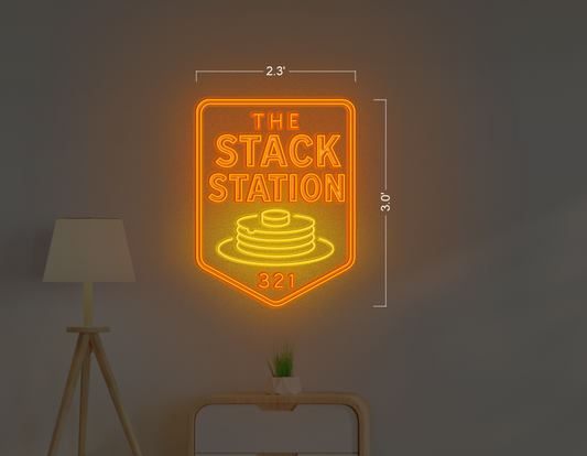 The stack station | Led Neon Sign