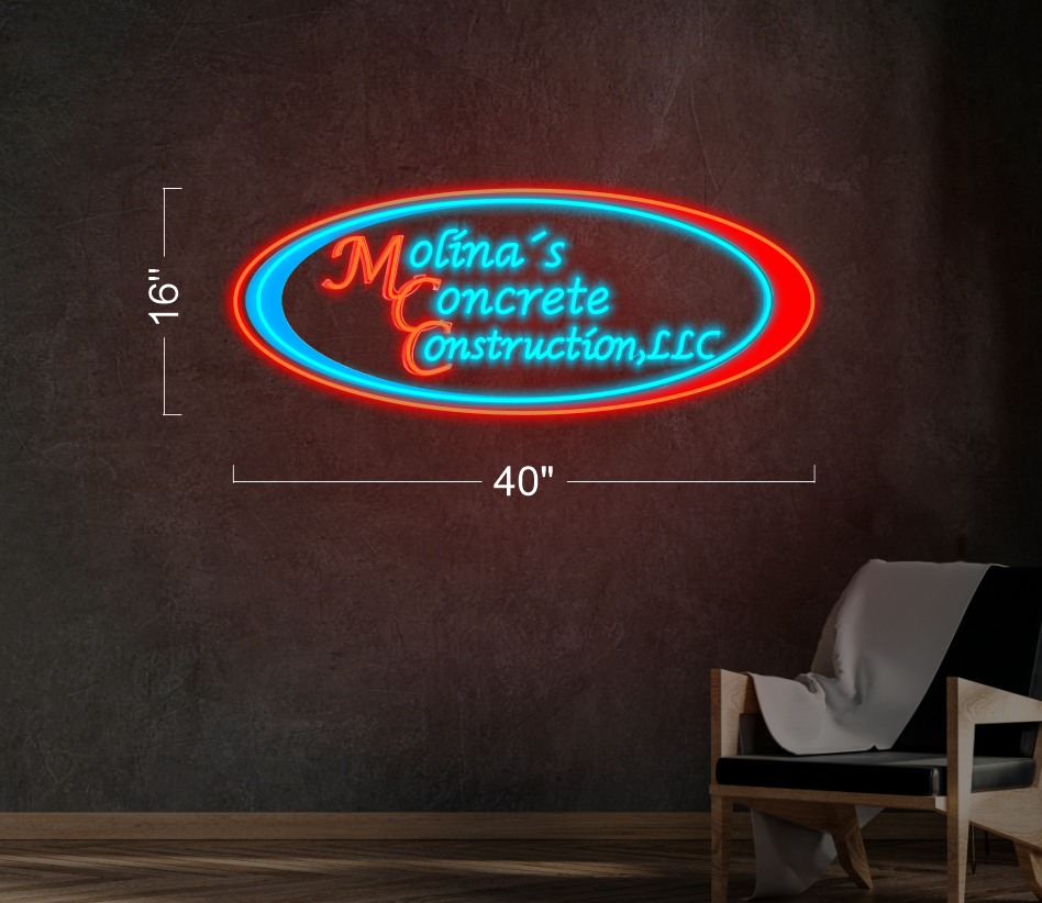 Molina's concrete construction LLC | Led Neon Sign