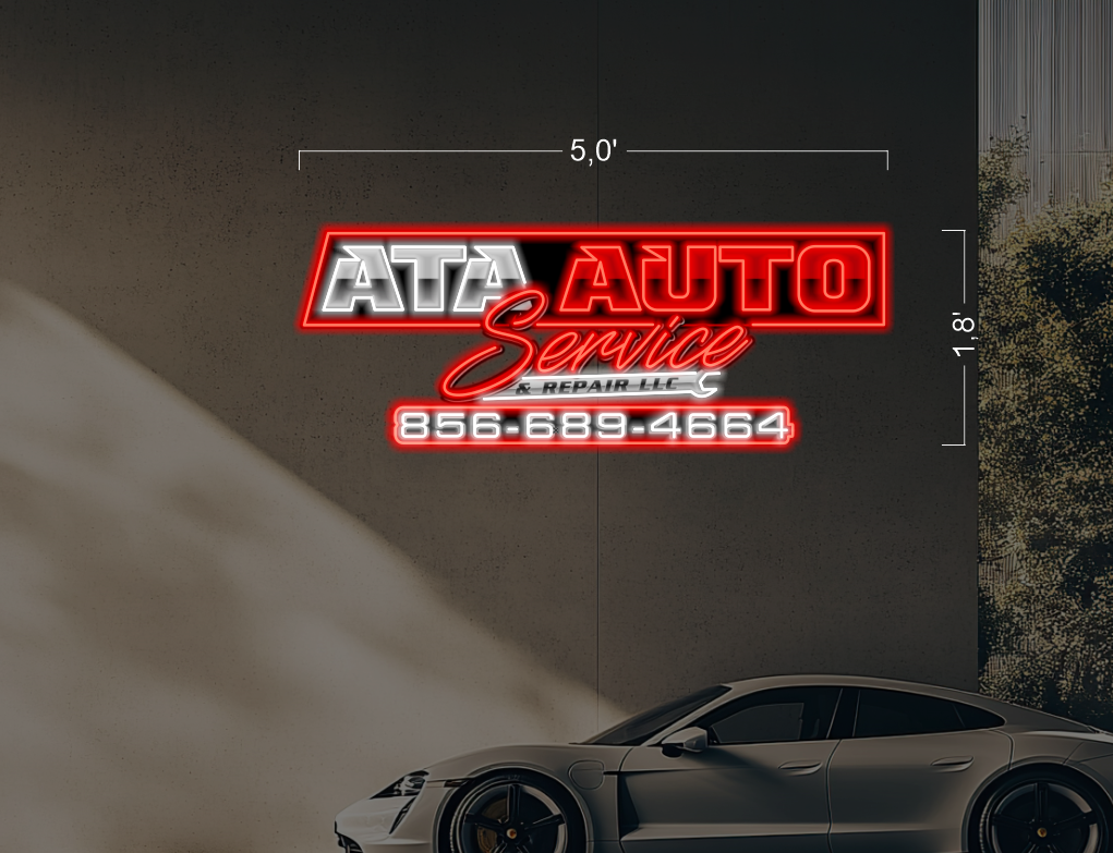 Ata Auto service | Led Neon Sign