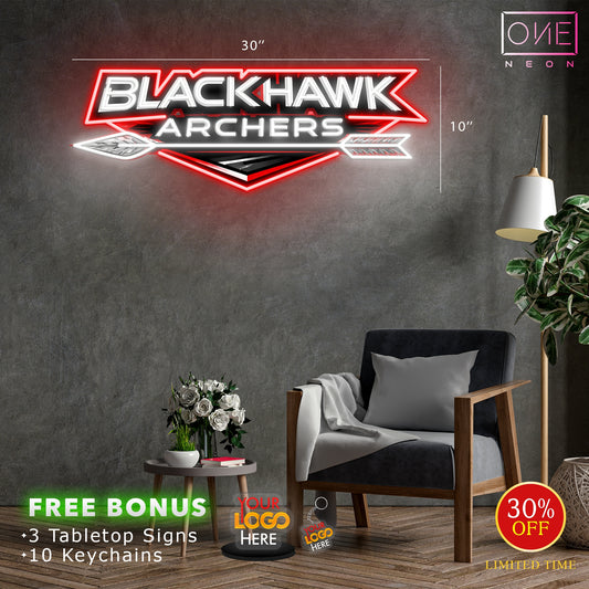 BlackHawk Archers | Led Neon Sign