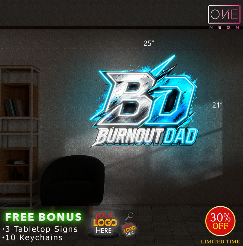 BURNOUT DAD | LED Neon Sign