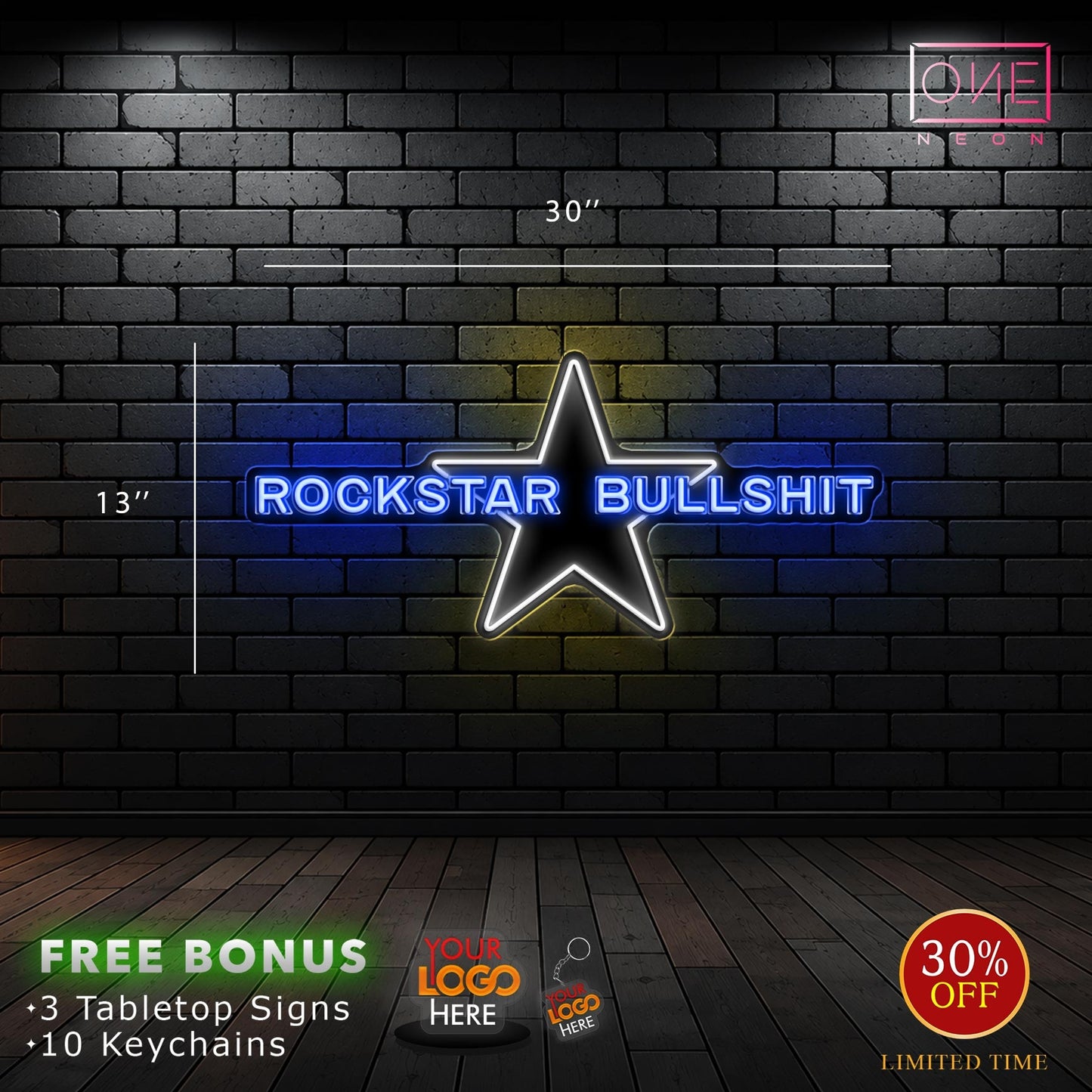 Rockstar bullshit ( RGB color) | Led Neon Sign