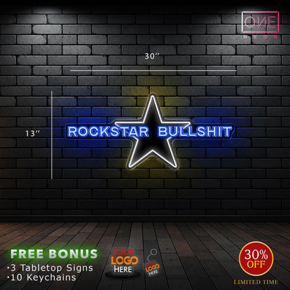 Rockstar bullshit ( RGB color) | Led Neon Sign