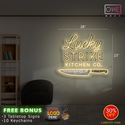 LUCKY STRIKE KITCHEN CO | Led Neon Sign