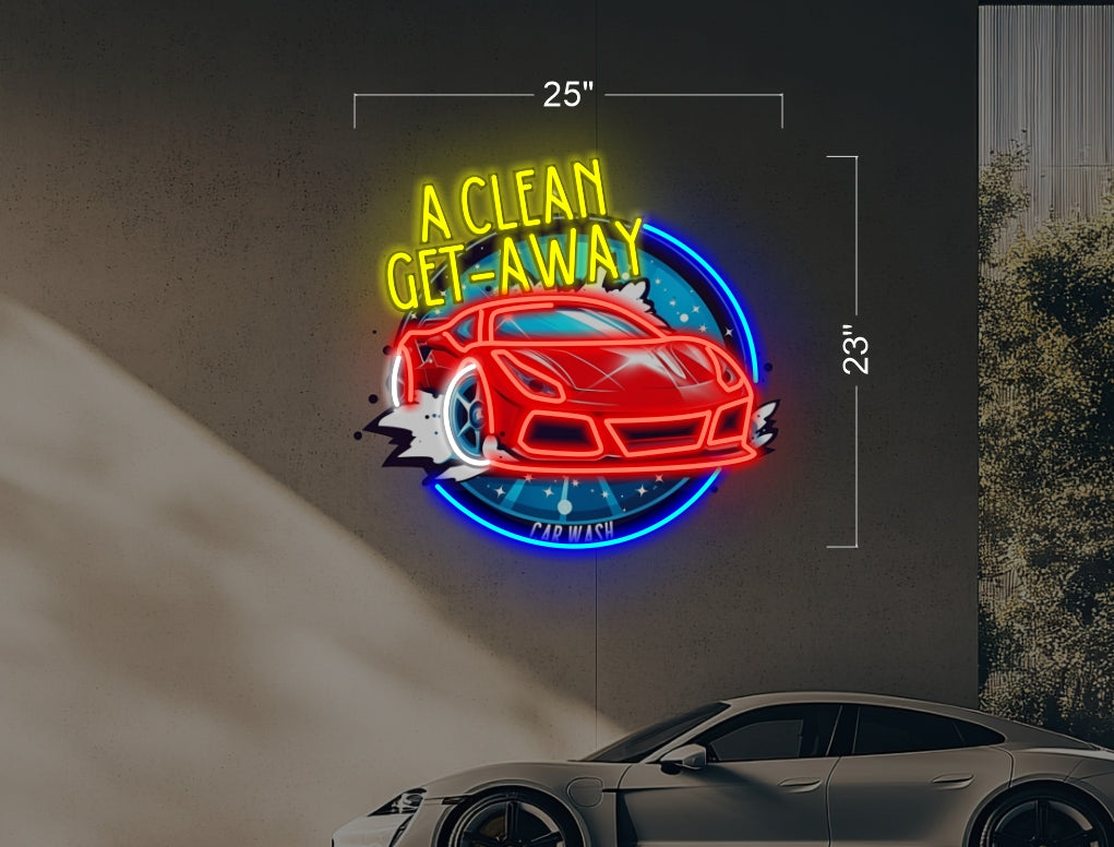 CLEAN GET AWAY | Led Neon Sign