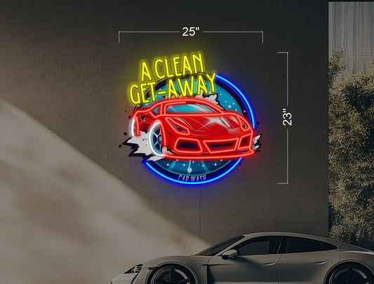 CLEAN GET AWAY | Led Neon Sign