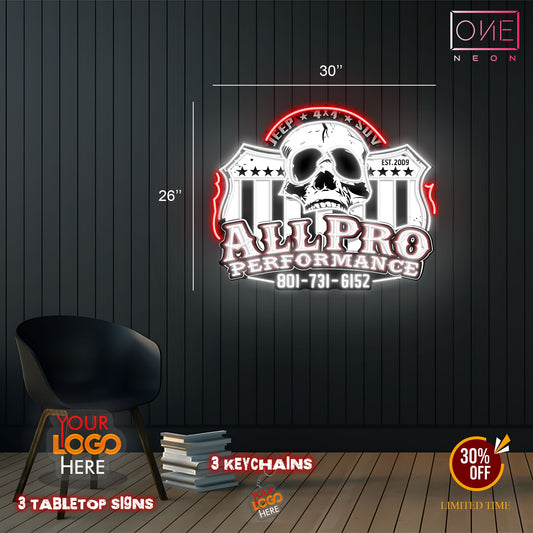 Allpro Performance ( 2 signs)| Led Neon Sign