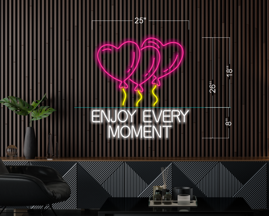 Enjoy life eat donut+ welcome the hood  (5 signs) | Led Neon Sign