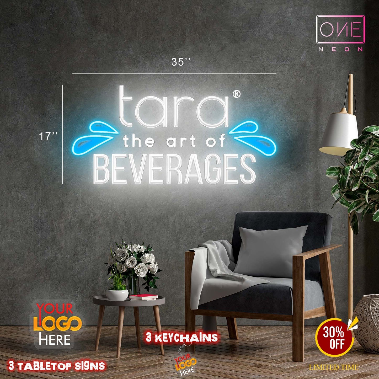tara the art of Bererages| Led Neon Sign
