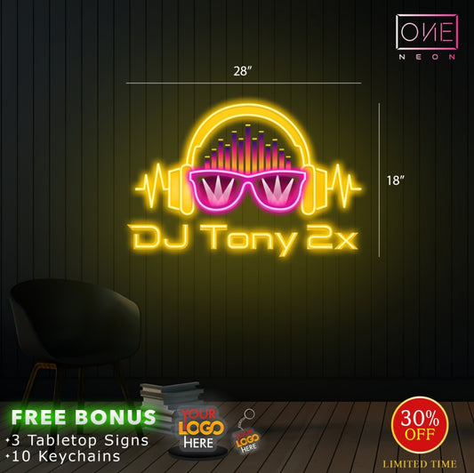 DJ Tony 2x | Led Neon Sign