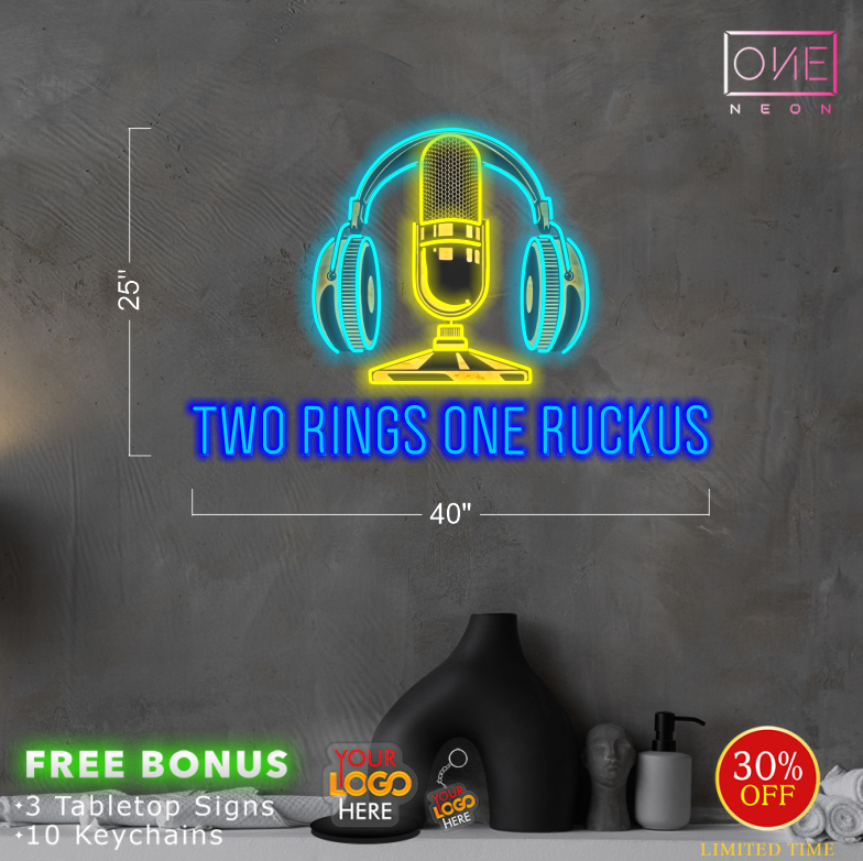 TWO RINGS ONE RUCKUS | Led Neon Sign