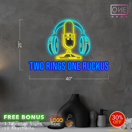 TWO RINGS ONE RUCKUS | Led Neon Sign