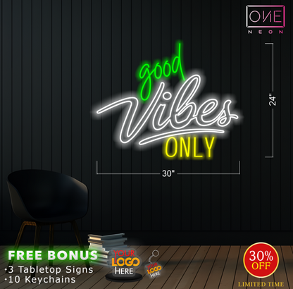 GOOD VIBES ONLY | Led Neon Sign