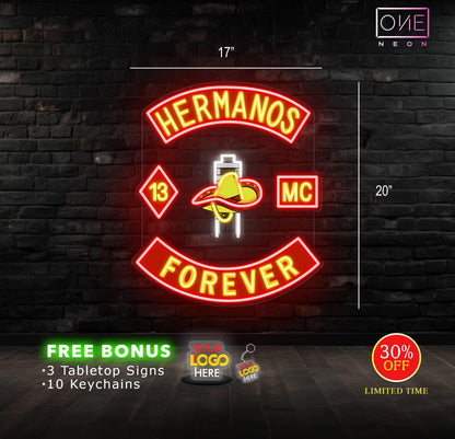 HERMANOS FOREVER | Led Neon Sign (INDOOR)