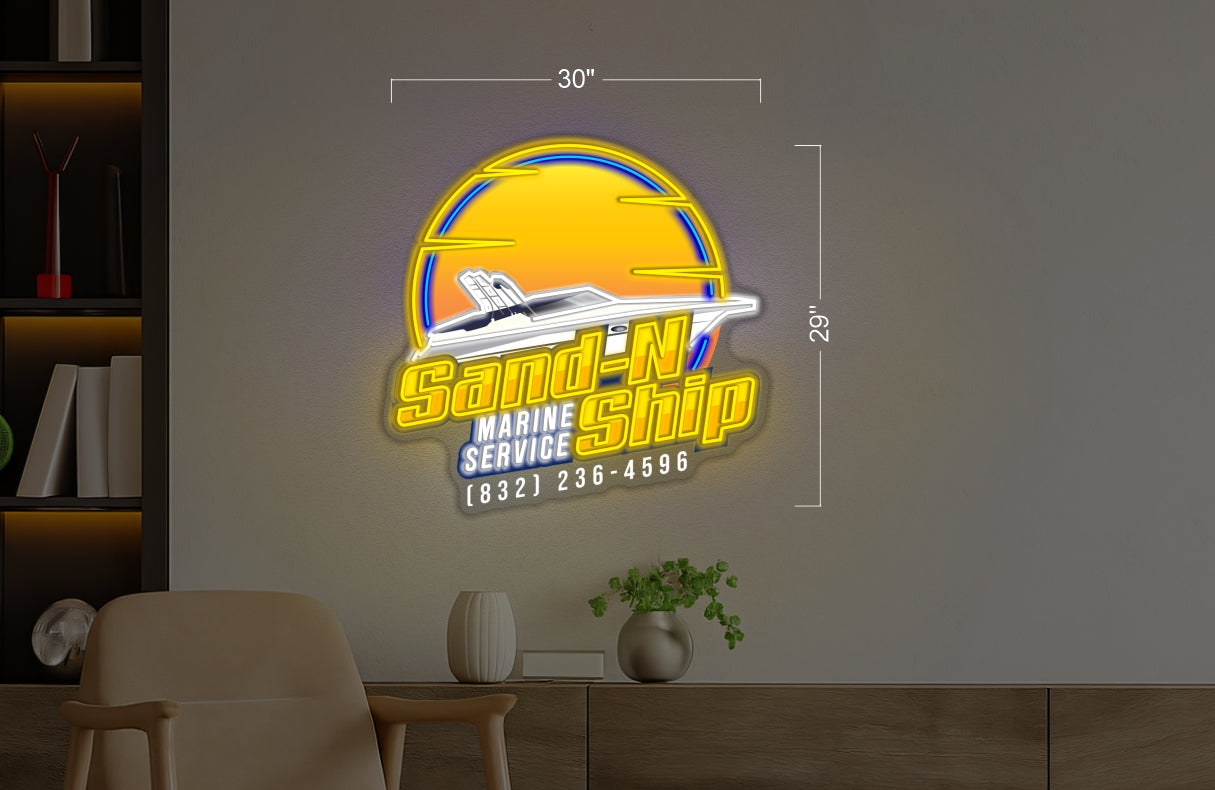 Sand-N Ship | Led Neon Sign