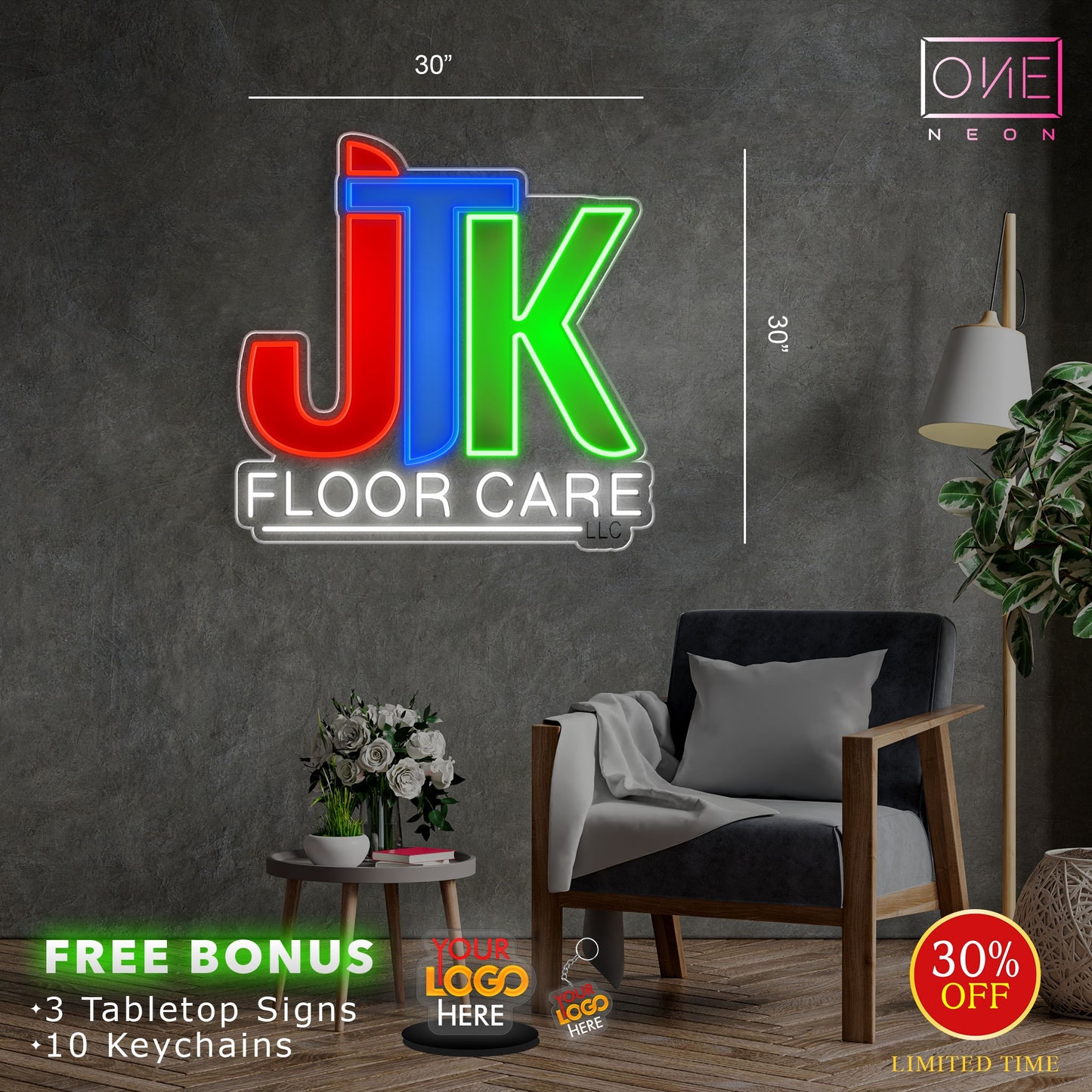 JTK FLOOR CARE| Led Neon Sign