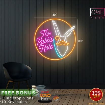 THE RABBIT HOLE  | Led Neon Sign