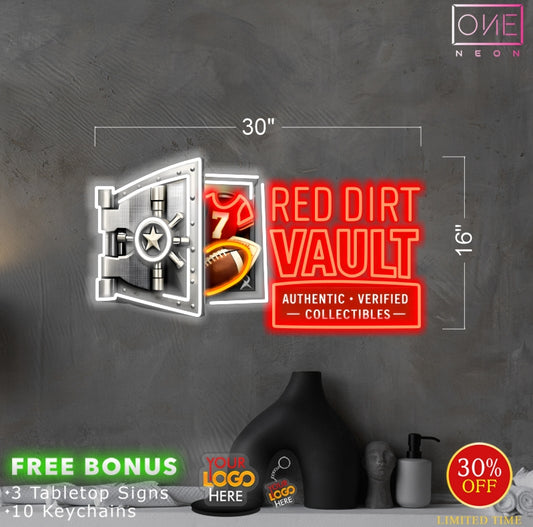 RED DRIT VAULT Authentic- Verified - Collectibles | Led Neon Sign