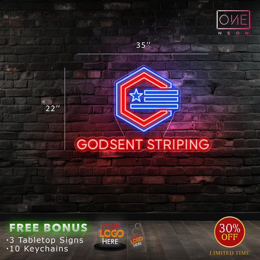 GODSENT STRIPING | Led Neon Sign