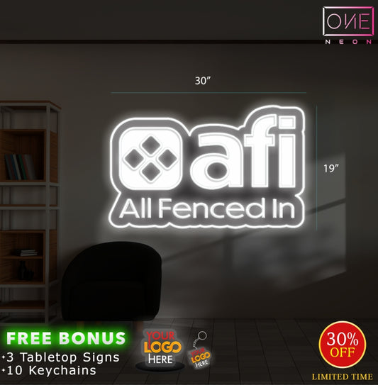 AFI ALL FENCED IN | Led Neon Sign