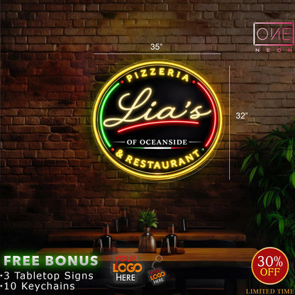 Lia's Pizzeria & Restaurant | Led Neon Sign