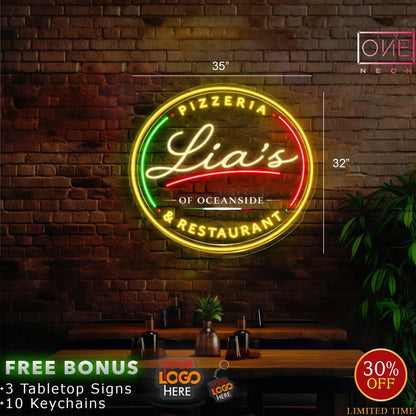 Lia's Pizzeria & Restaurant | Led Neon Sign