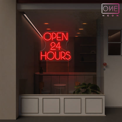Open 24 Hours Led Neon Sign