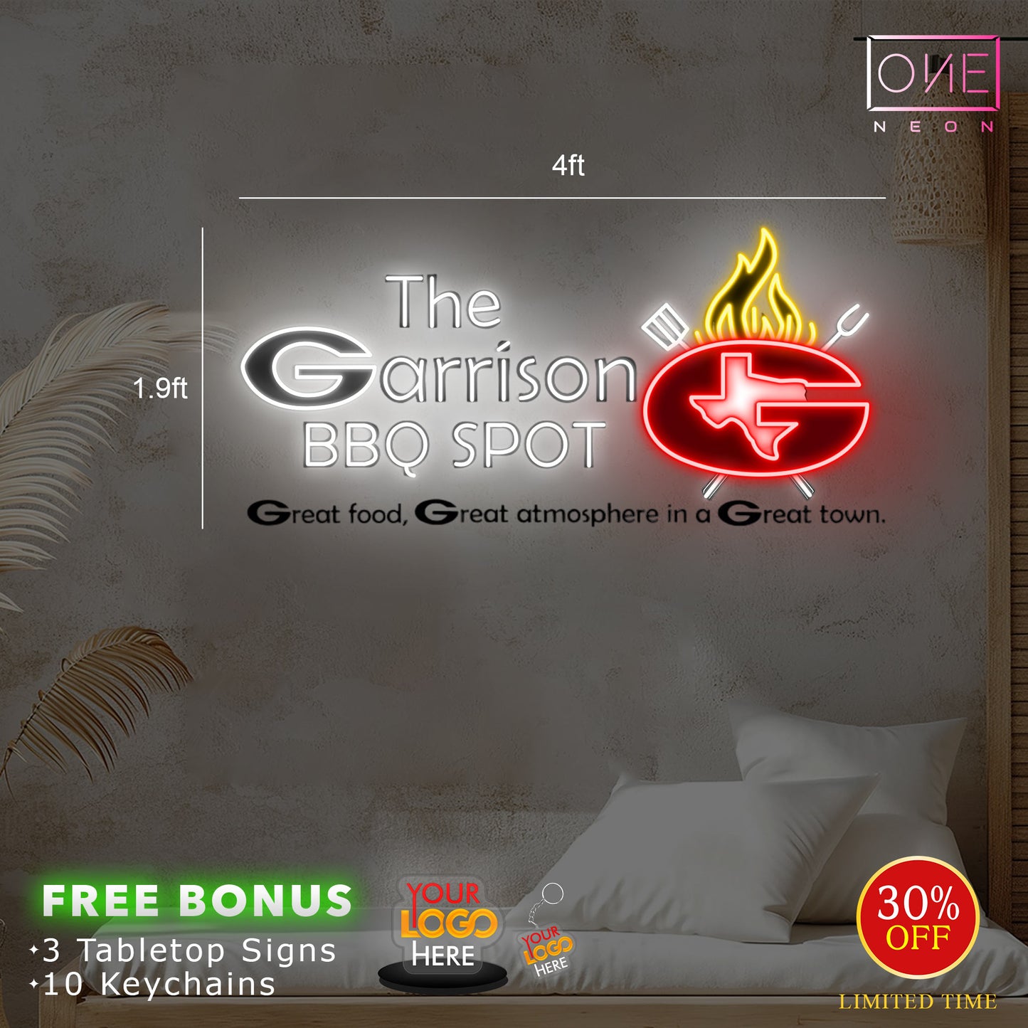 BBQ | LED Neon Sign (2 outdoor use)