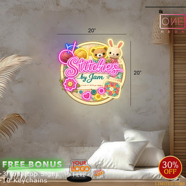 CHISELIN DIXIE + STITCHES BY JAM | LED Neon Sign (2 signs)