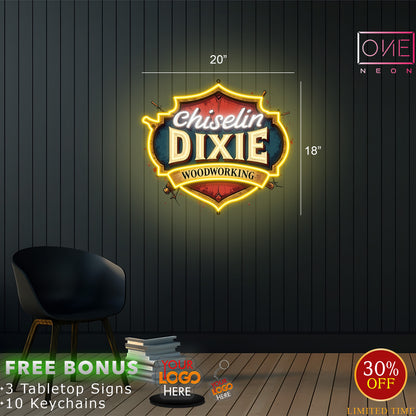 CHISELIN DIXIE + STITCHES BY JAM | LED Neon Sign (2 signs)