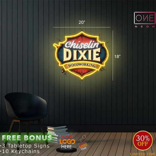 CHISELIN DIXIE + STITCHES BY JAM | LED Neon Sign (2 signs)