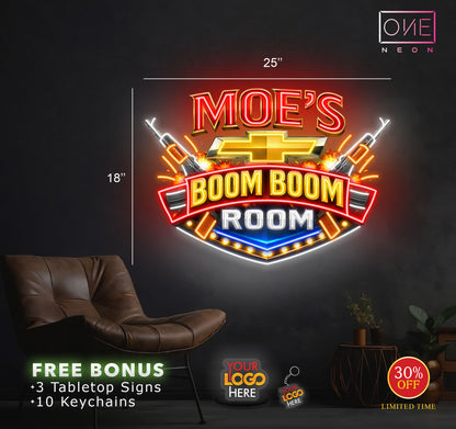 Moe's Boom Boom Room | Led Neon Sign
