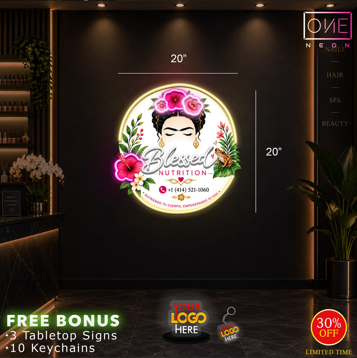 BLESSED NUTRITION | LED Neon Sign