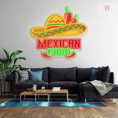 Mexican Food Artwork Led Neon Sign