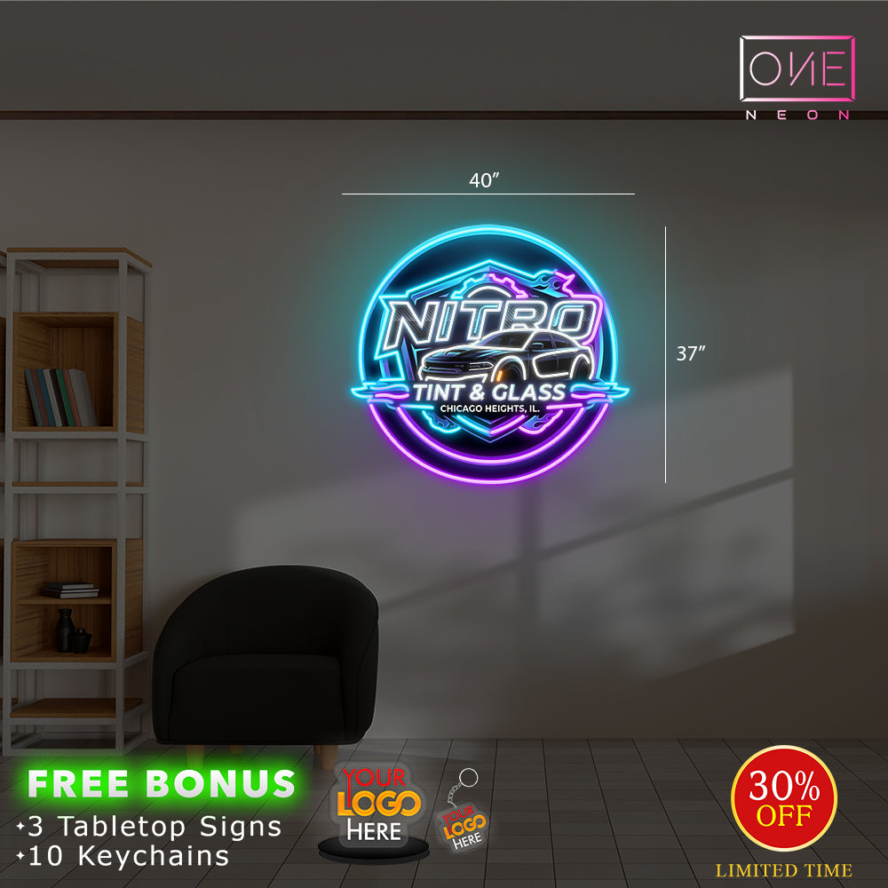 NITRO Tint & Glass | Led Neon Sign