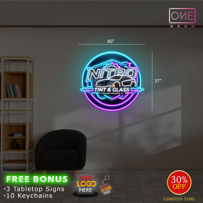 NITRO Tint & Glass | Led Neon Sign