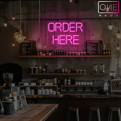 Order Here Led Neon Sign