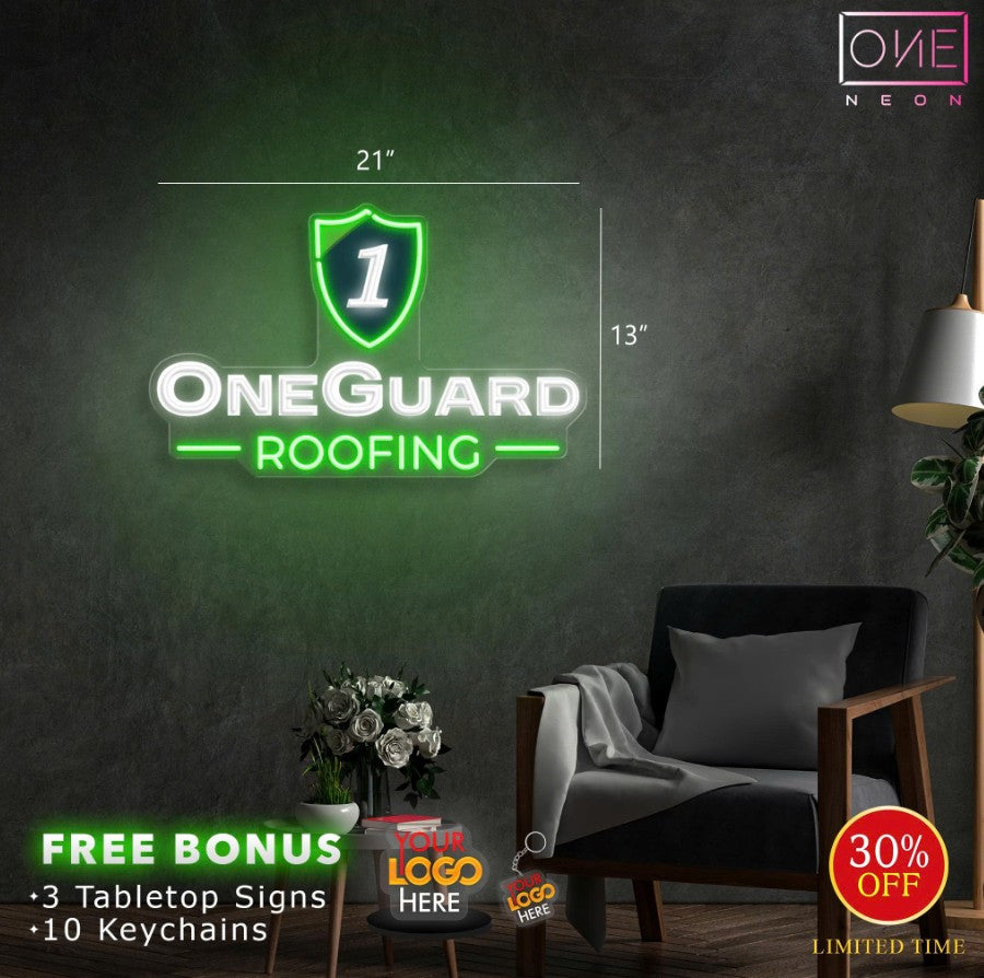 One Guard Roofing | Led Neon Sign